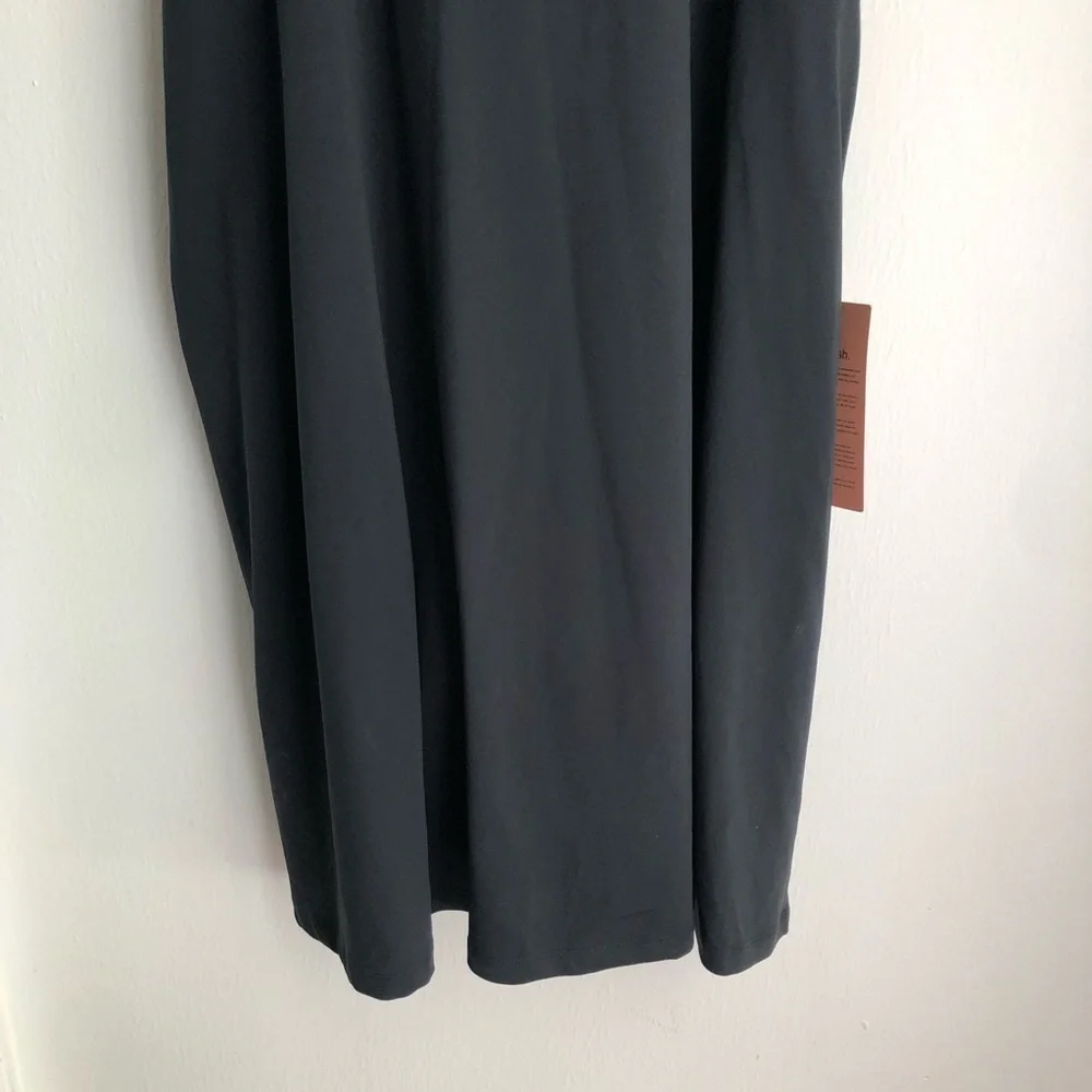 Girlfriend Collective size 6XL Black Lola V Neck Dress - Picture 7 of 7